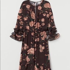 H&M x Johanna Ortiz Creped Ruffle Dress